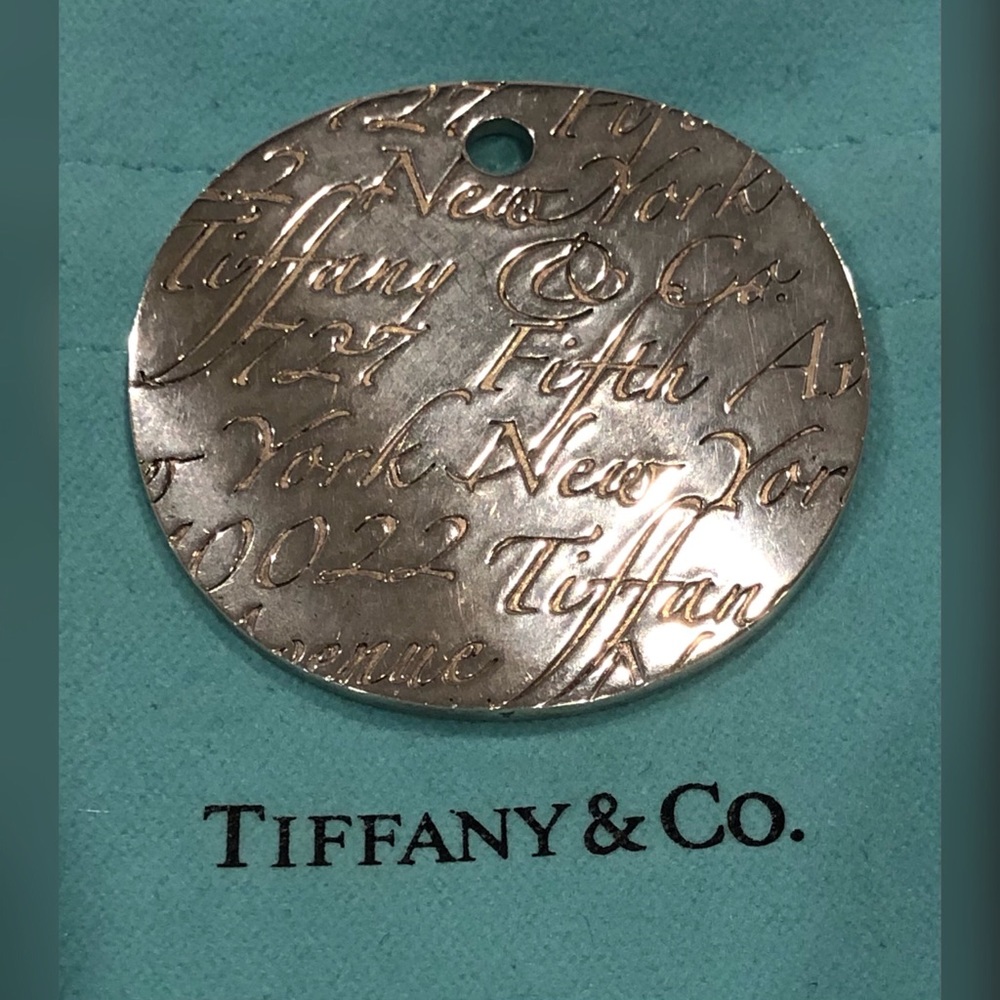 Tiffany Notes Large Pendant Necklace 925 Very Rare